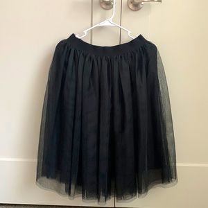 Black Tulle Skirt
